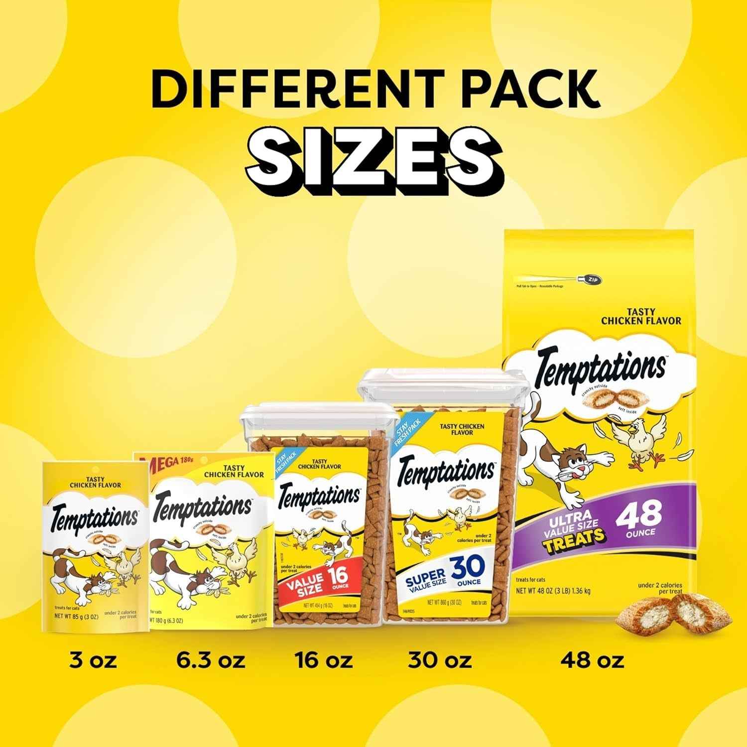 Temptations Chicken Cat Treats - Crunchy & Soft Delights