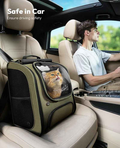 Pecute Cat Backpack Carrier, Large Space Cat Bubble Backpack