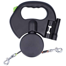 Dual Retractable Dog Leash with Flashlight